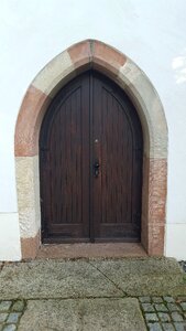 Church brown stone frame