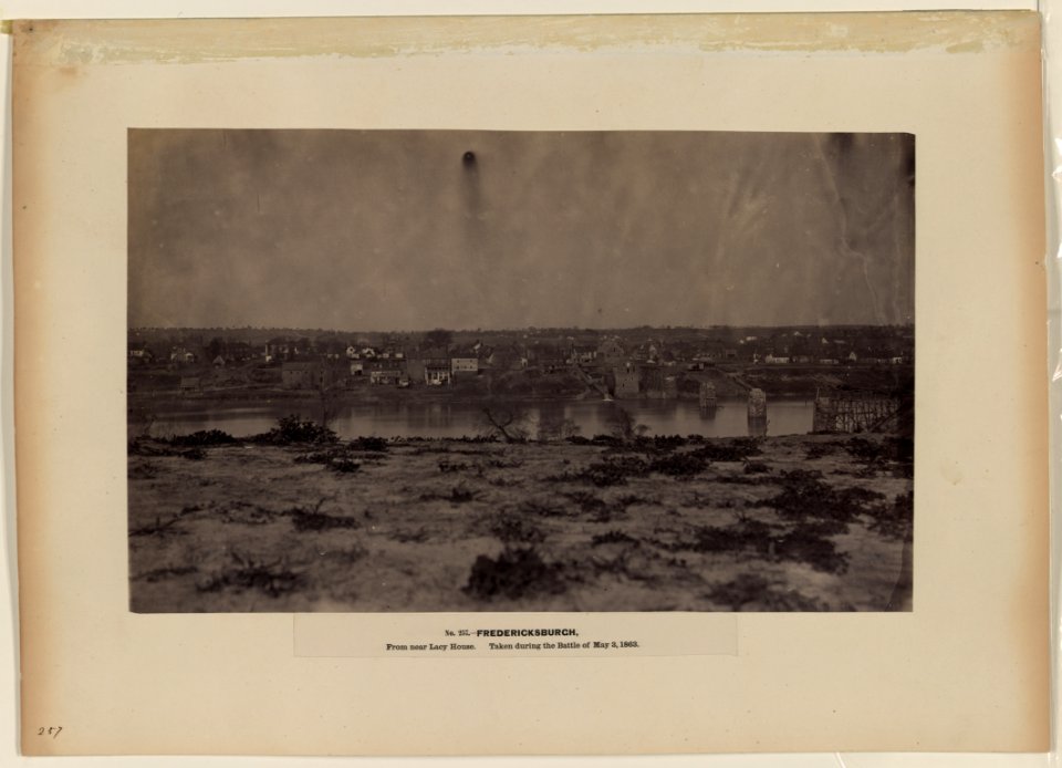 Fredericksburgh, from near Lacy House. Taken during the battle of May 3, 1863 LCCN2004677114