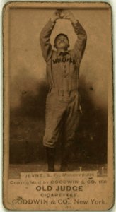 Frederick Jevne, Minneapolis Team, baseball card portrait LCCN2008675088