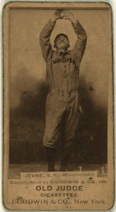 Frederick Jevne, Minneapolis Team, baseball card portrait LCCN2008675088