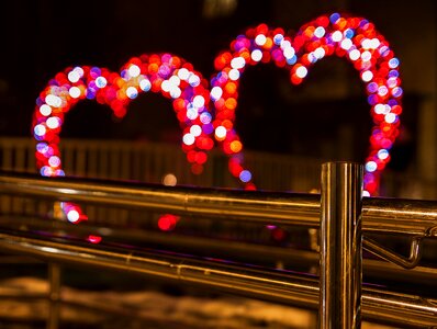 Light heart bokeh photo