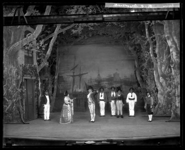 Fregattkaptenen, Dramatiska teatern 1904. Föreställningsbild - SMV - DrT086