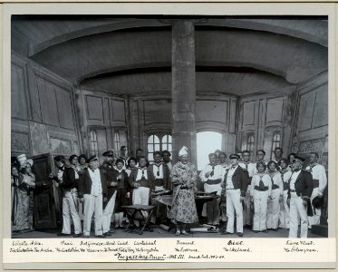 Fregattkaptenen, Dramatiska teatern 1904. Föreställningsbild - SMV - H15 009