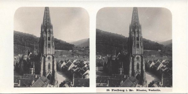 Freiburg i. Br. Münster Westseite 1904