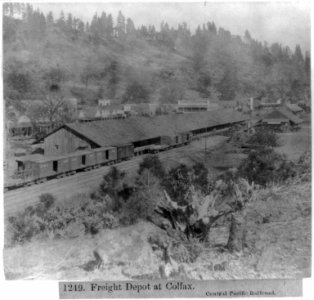 Freight Depot at Colfax - Central Pacific Railroad LCCN2002722025