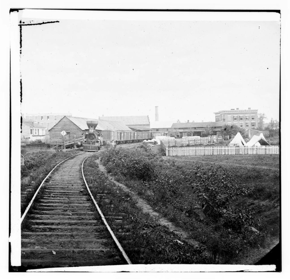 Freight train on Orange and Alexandria Railroad