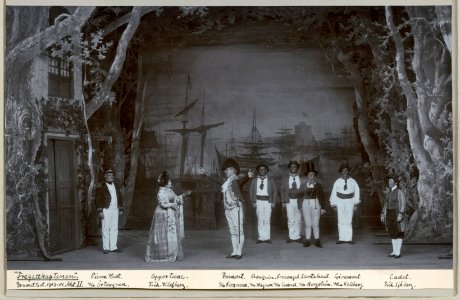 Fregattkaptenen, Dramatiska teatern 1904. Föreställningsbild - SMV - H15 008