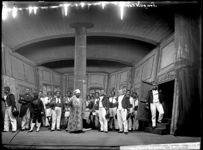 Fregattkaptenen, Dramatiska teatern 1900. Föreställningsbild - SMV - DrT032