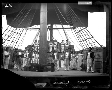 Fregattkaptenen, Dramatiska teatern 1904. Föreställningsbild - SMV - DrT087