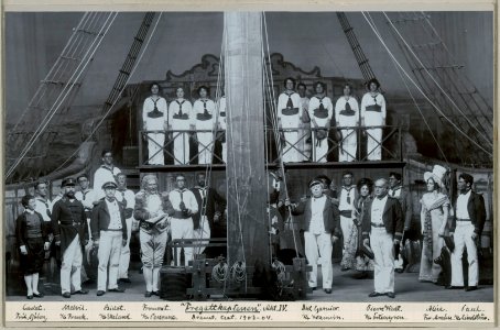 Fregattkaptenen, Dramatiska teatern 1904. Föreställningsbild - SMV - H15 010
