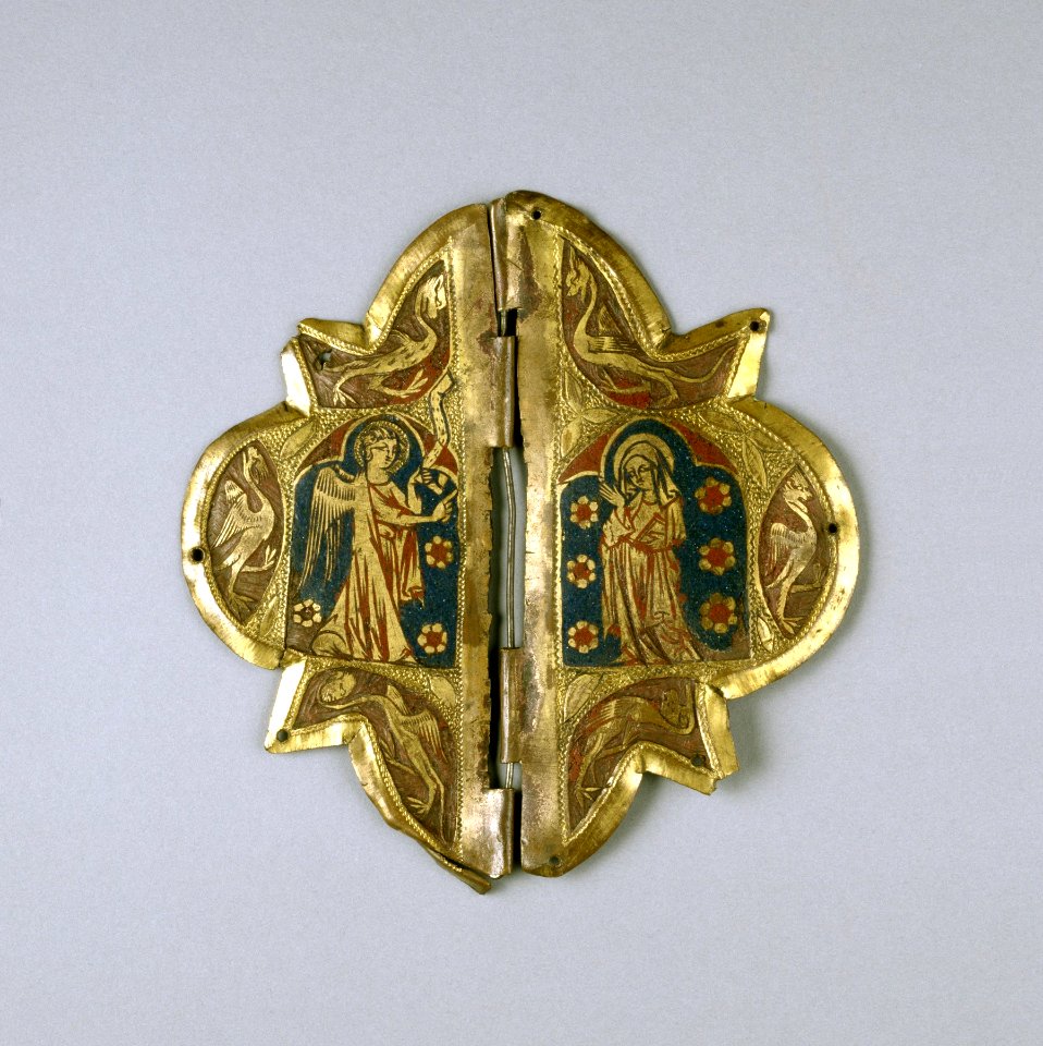 French - Clasp with Annunciation Scene - Walters 44115