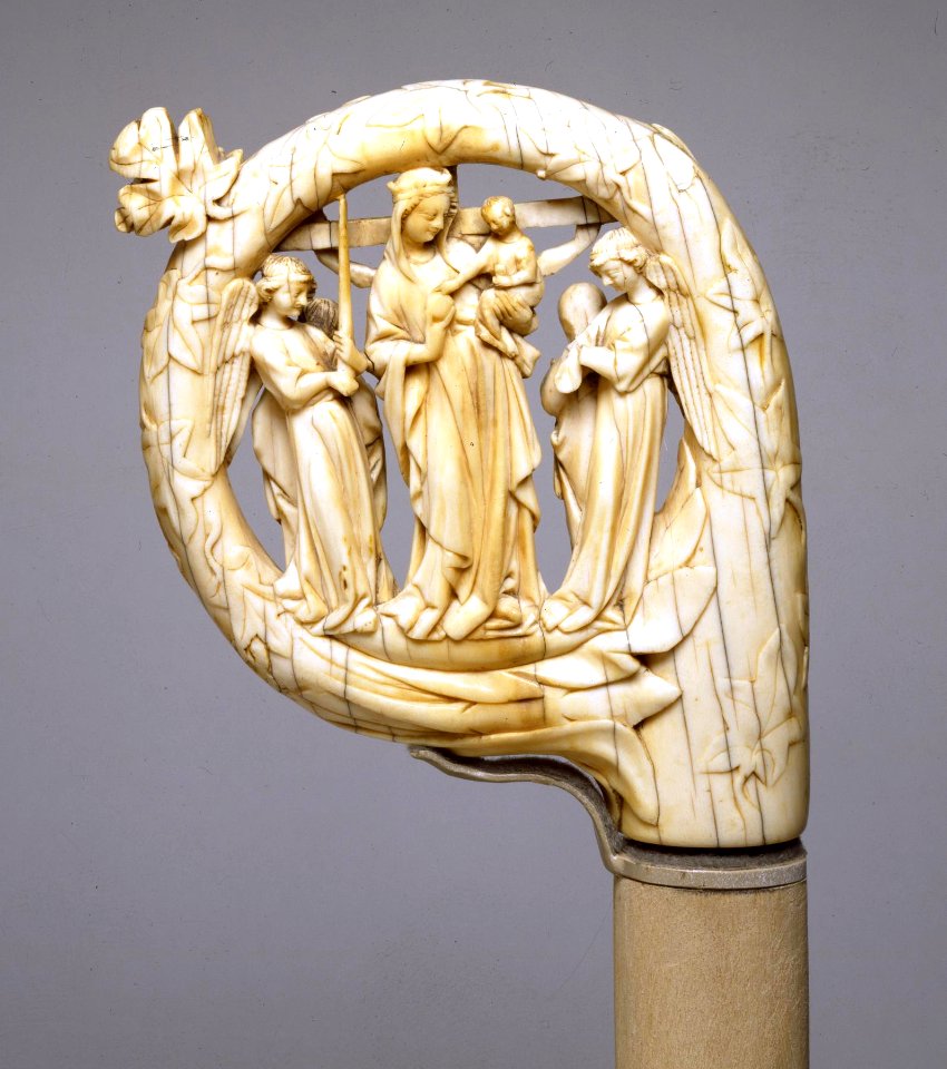 French - Crozier with the Virgin and Child, and the Crucifixion - Walters 71231 - Side A