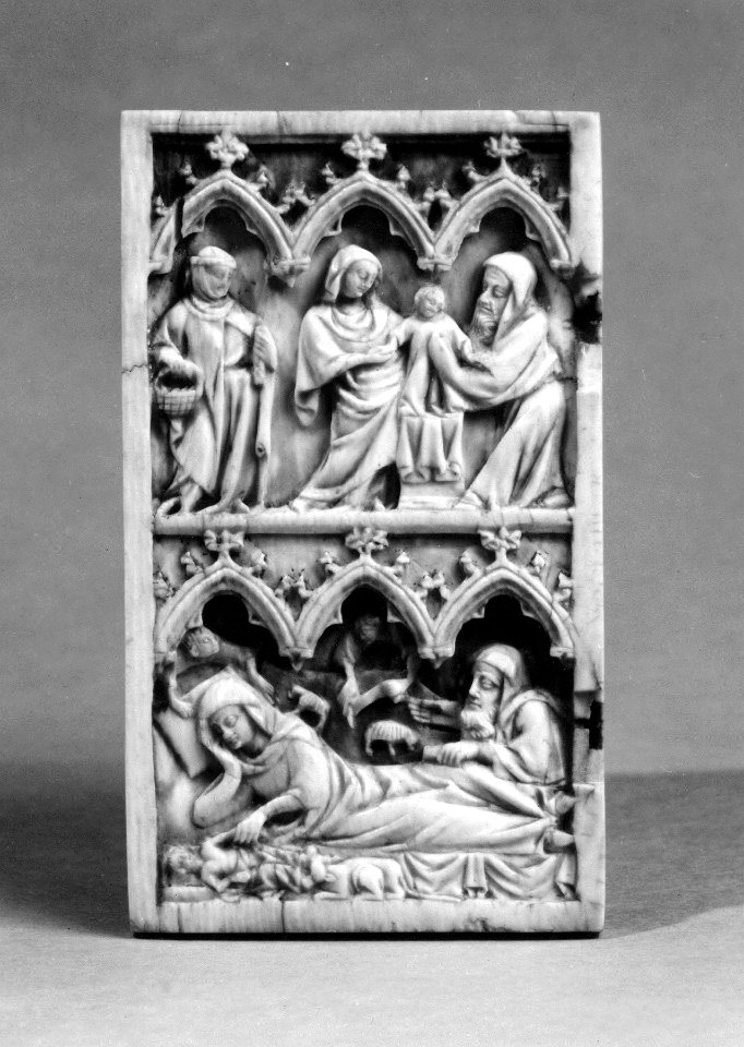 French - Diptych Leaf with the Life of the Virgin - Walters 71210