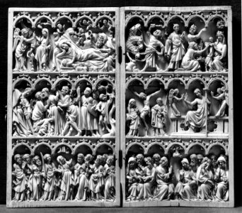 French - Diptych with Scenes of Christ's Life and Passion - Walters 71272 photo