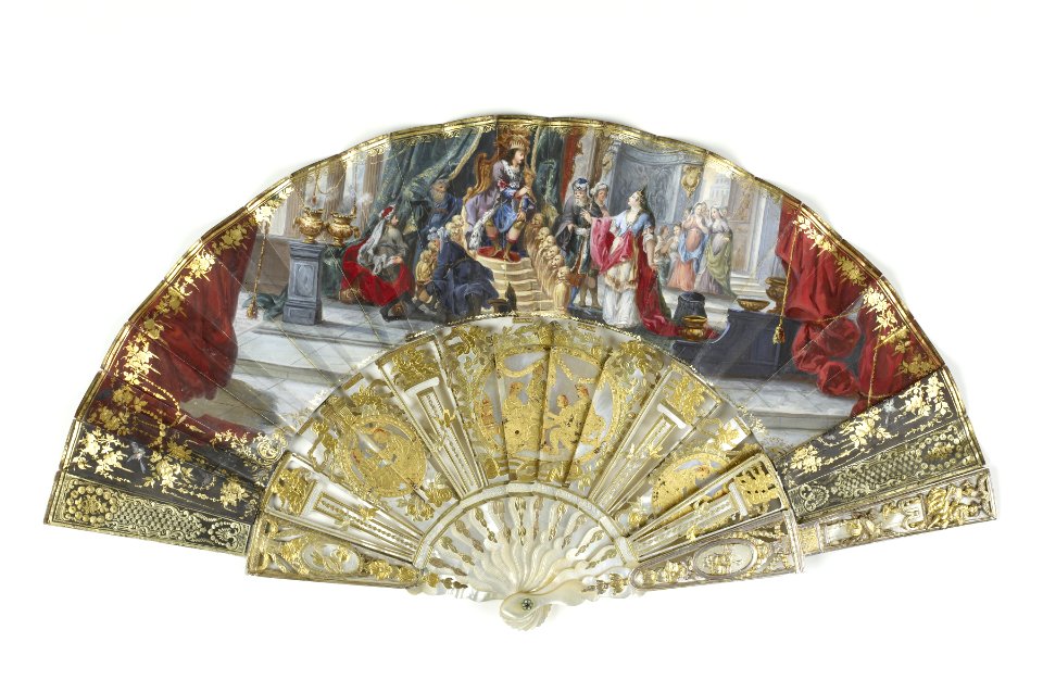 French - Folding Fan and Case - Walters 866
