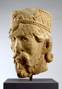 French - Head of an Old Testament King - Walters 2721 - Three Quarter