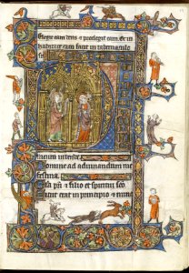 French - Initial D with Annunciation - Walters W10419R