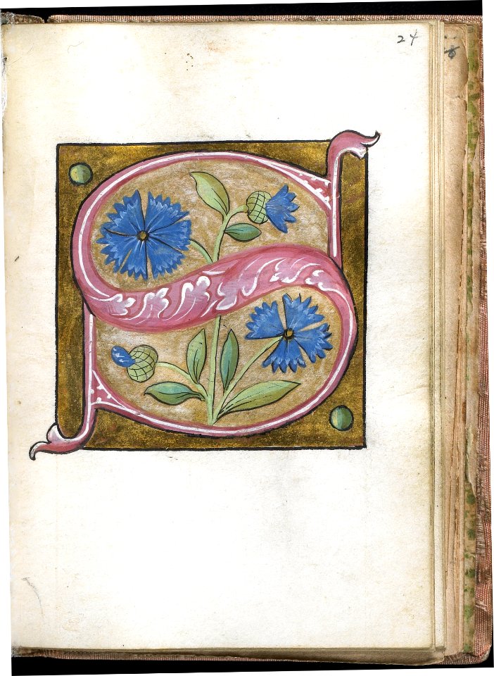 French - Leaf from Alphabet Book - Walters W20024R - Open Obverse