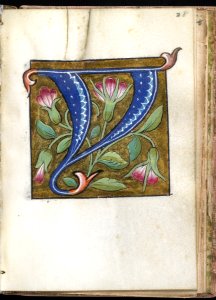 French - Leaf from Alphabet Book - Walters W20028R - Open Obverse