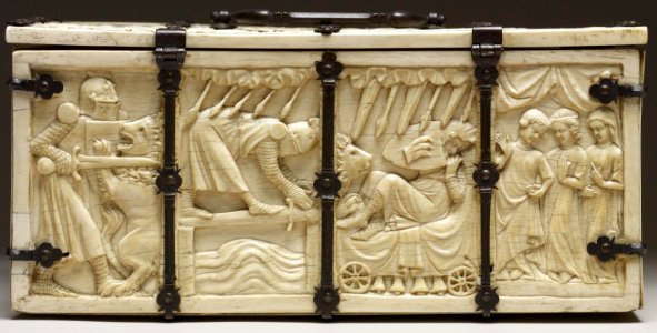 French - Casket with Scenes of Romances - Walters 71264 - Back