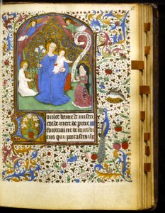 French - Leaf from Book of Hours - Walters W26976R