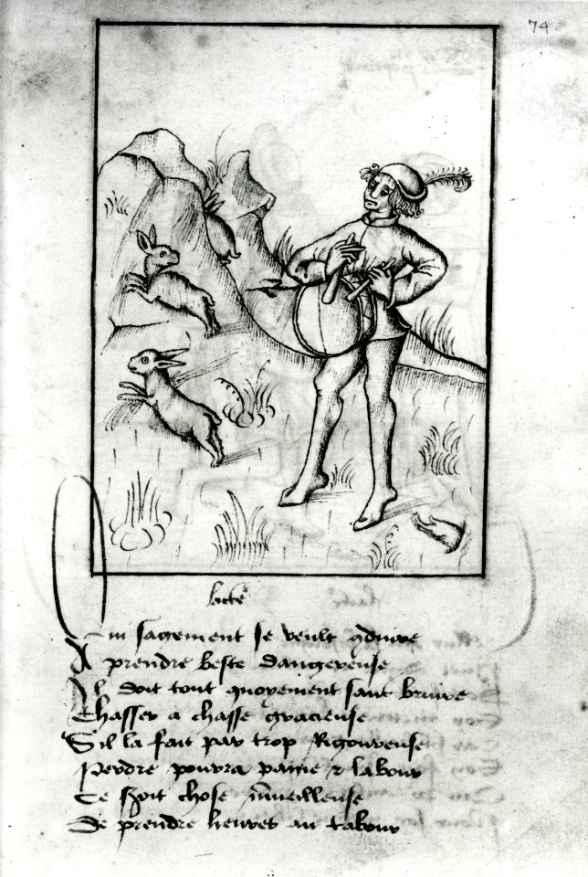 French - Leaf from Proverbes en rimes - Walters W31374R - Full Page