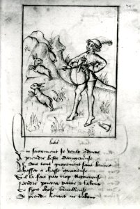 French - Leaf from Proverbes en rimes - Walters W31374R - Full Page