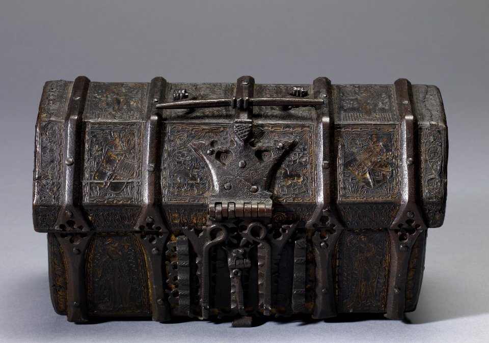 French - Casket with Scenes from Romances - Walters 7314 - Top View A