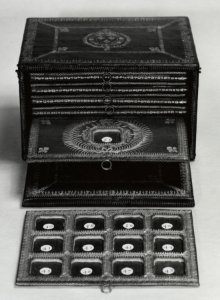 French - Coin Cabinet with Royal Arms of Louis XIV - Walters 7315