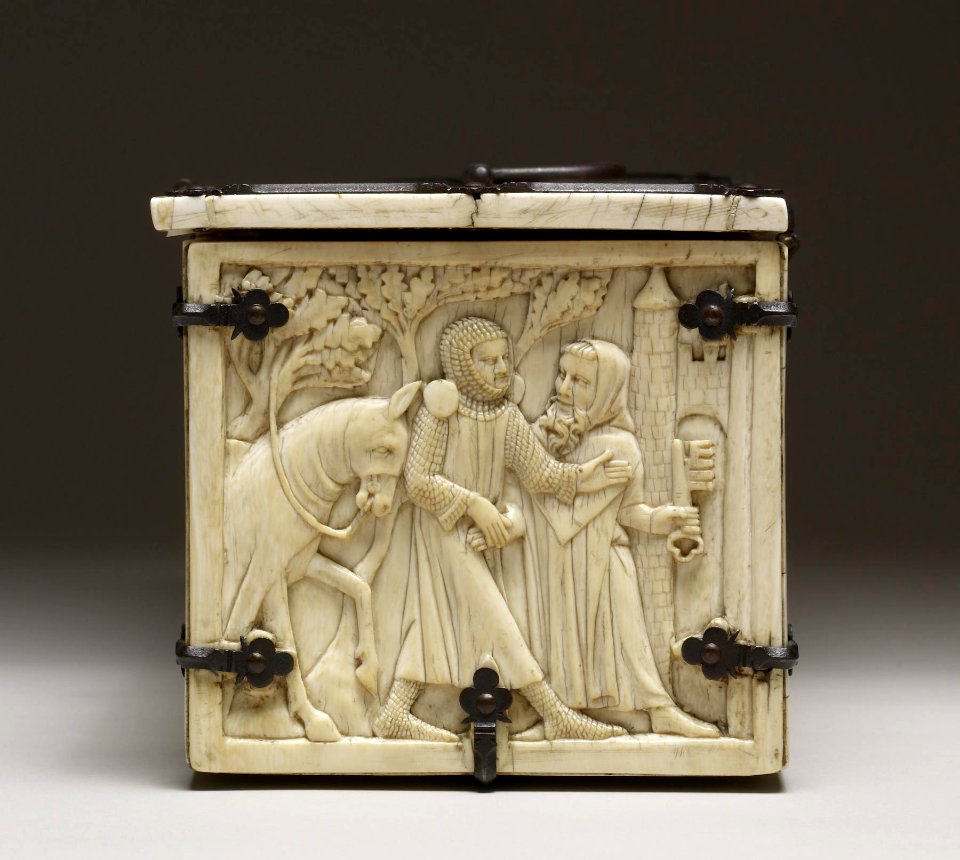 French - Casket with Scenes of Romances - Walters 71264 - Right