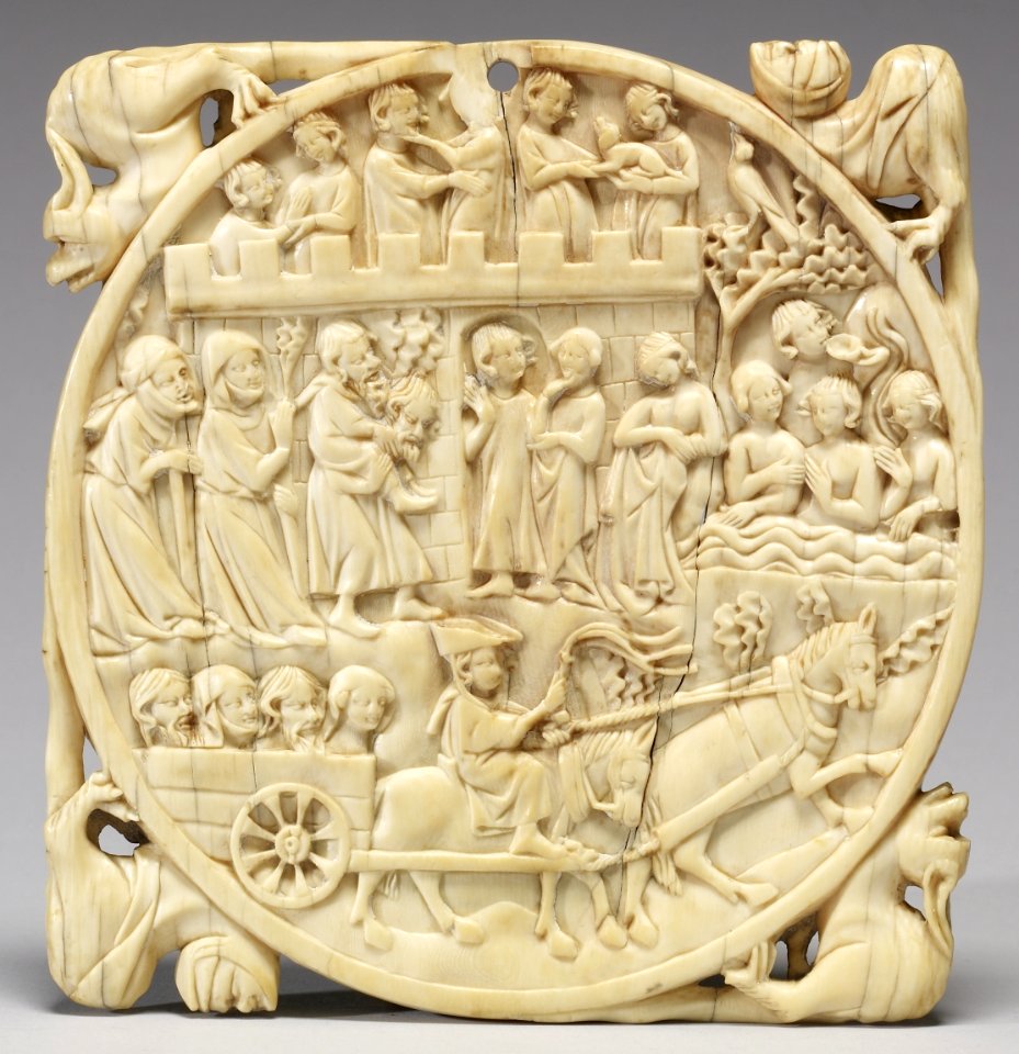 French - Mirror Cover with the Fountain of Youth - Walters 71170