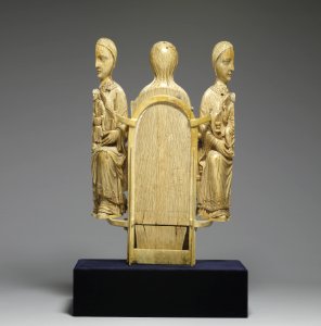 French - Opening Madonna Triptych - Walters 71152 - Back Open