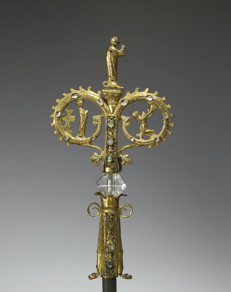 French - Choirmaster's Crozier with Saints Valerie, Martial, and Michael - Walters 5383 - Back