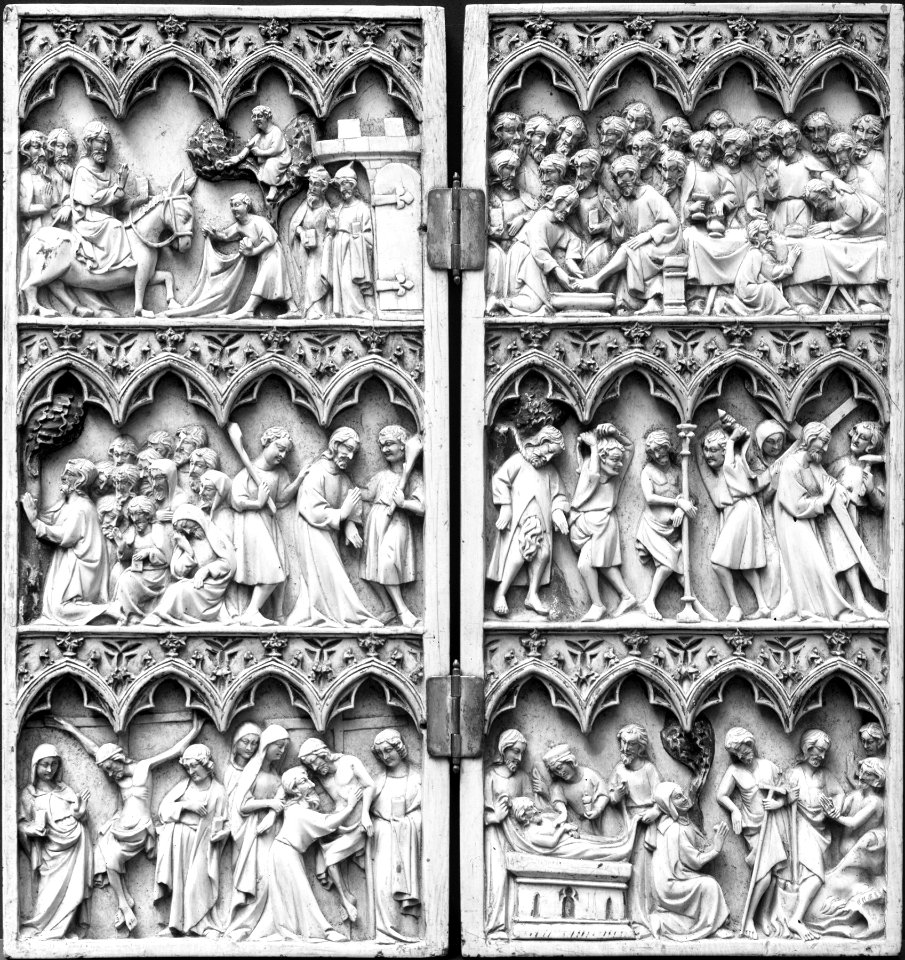 French - Diptych with Scenes from the Passion of Christ - Walters 71179