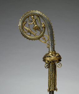 French - Crozier with Saint Michael and the Dragon - Walters 44294