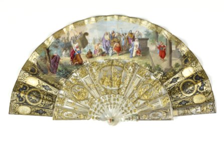 French - Folding Fan and Case - Walters 866 - Back photo
