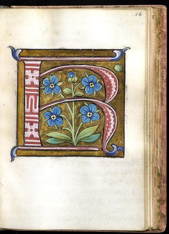 French - Leaf from Alphabet Book - Walters W20016R - Open Obverse