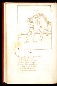 French - Leaf from Proverbes en rimes - Walters W31317V - Open Reverse
