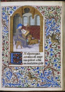 French - Luke Seated Writing - Walters W24919R - Open Obverse