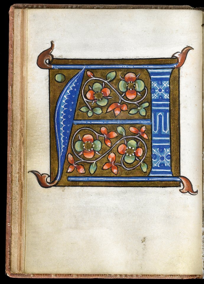 French - Leaf from Alphabet Book - Walters W2007V - Open Reverse