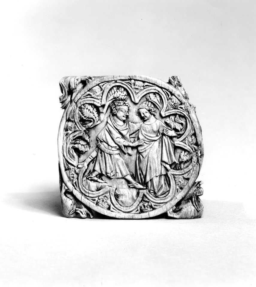 French - Mirror Case with Lovers - Walters 7197