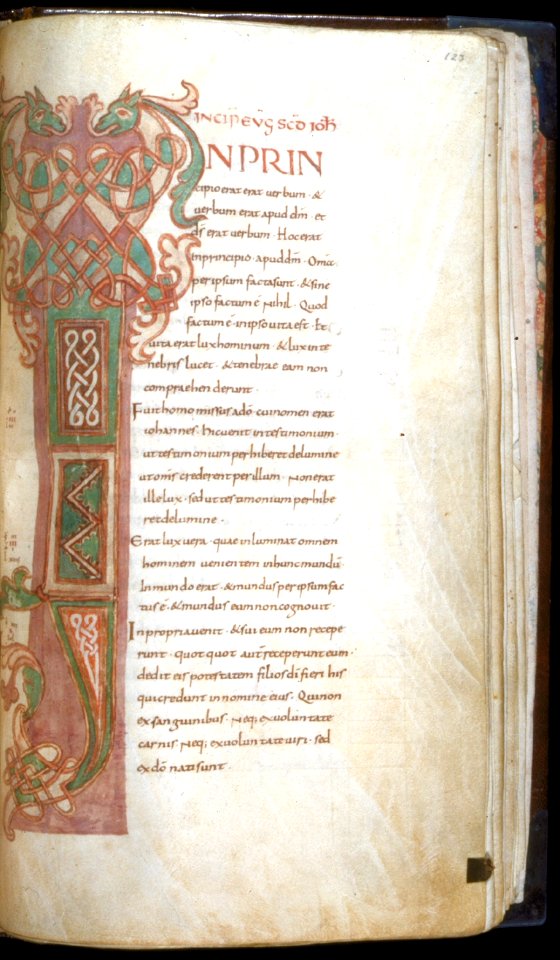 French - Leaf from Gospels - Walters W3123R - Open Obverse