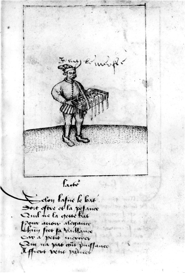 French - Leaf from Proverbes en rimes - Walters W31341R