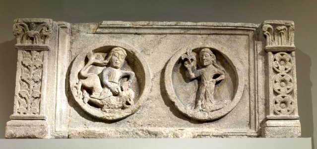 French - Lintel with Samson and Delilah - Walters 27580