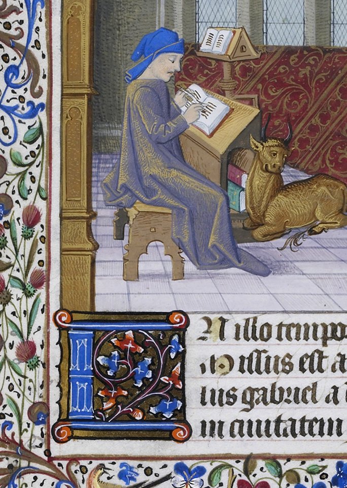 French - Luke Seated Writing - Walters W24919R - Obverse Detail