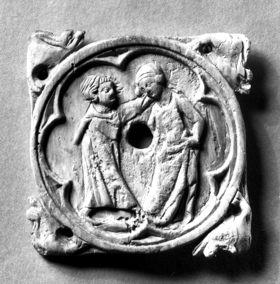 French - Mirror Case with Lovers - Walters 7195