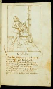 French - Leaf from Proverbes en rimes - Walters W3137R - Open Obverse