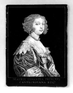 French - Portrait of Béatrice de Cusance, Princess of Cantecroix - Walters 4443