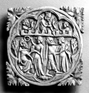 French - Mirror Case with the Castle of Love - Walters 71167