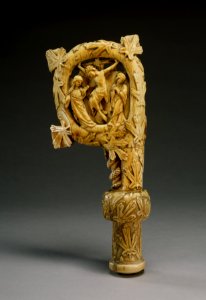 French - Virgin and Child, Crucifixion - Walters 71232 - Side B